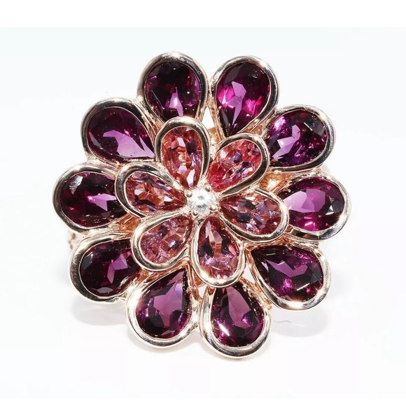 Jewelry - 💜🌸NWOT 7.5 4.10 Cts. Garnet and Pink Tourmaline